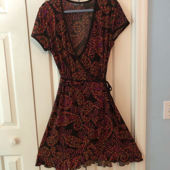Flirty Ruffle Wrap Dress - Picture 2 of 6
